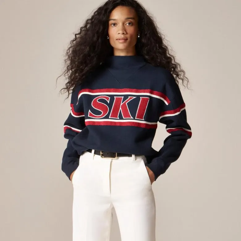 Heritage fleece "Ski" graphic sweatshirt