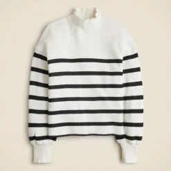 Heritage terry mockneck sweatshirt in stripe