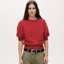 Heritage terry puff-sleeve sweatshirt
