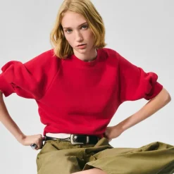 Heritage terry puff-sleeve sweatshirt