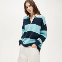 Heritage terry relaxed rugby sweatshirt
