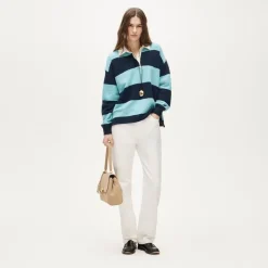 Heritage terry relaxed rugby sweatshirt