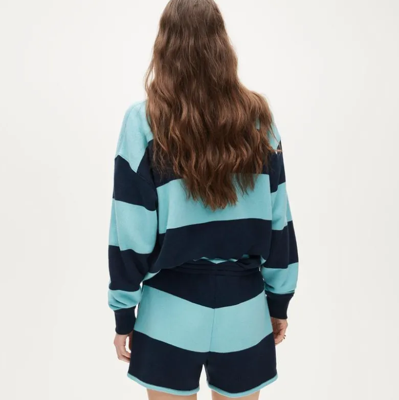 Heritage terry sweatshort in stripe
