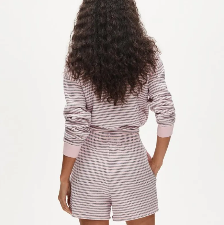 Heritage terry sweatshort in stripe