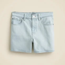 High-rise denim short