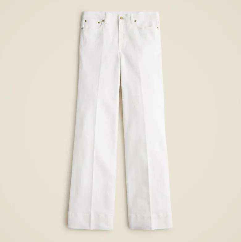 High-rise denim trouser jean