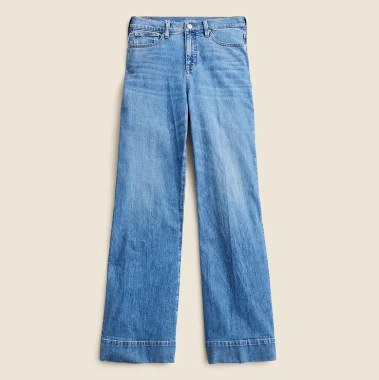 High-rise denim trouser jean