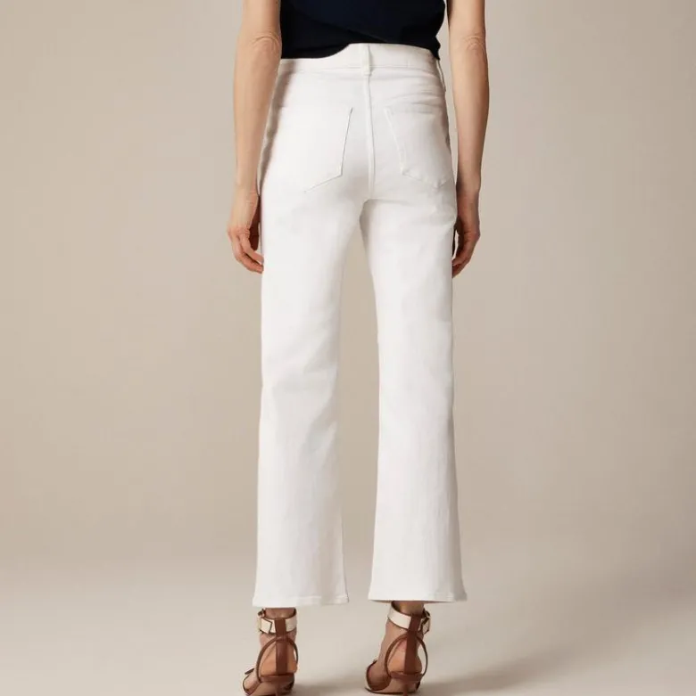 High-rise kickout jean
