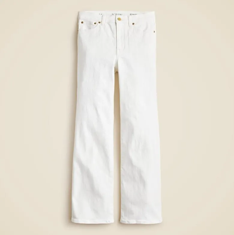 High-rise kickout jean