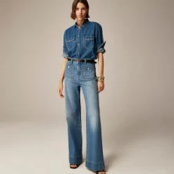 High-rise Sailor denim trouser in 1996 semi-stretch