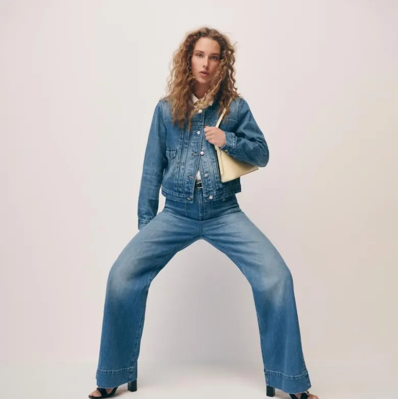 High-rise Sailor denim trouser in 1996 semi-stretch