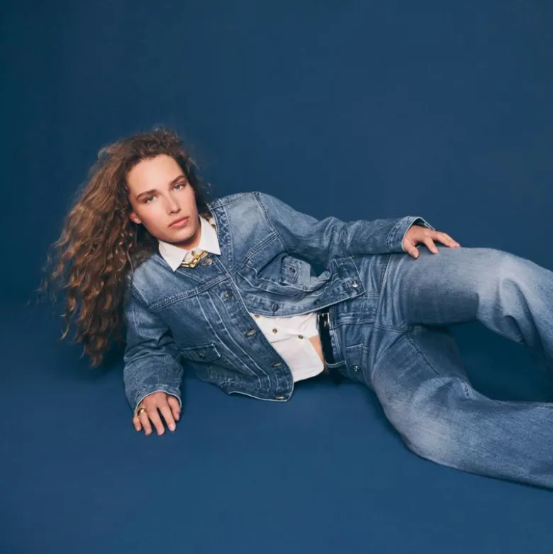 High-rise Sailor denim trouser in 1996 semi-stretch