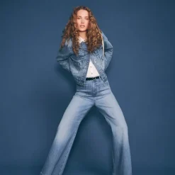 High-rise Sailor denim trouser in 1996 semi-stretch