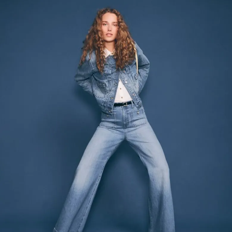 High-rise Sailor denim trouser in 1996 semi-stretch