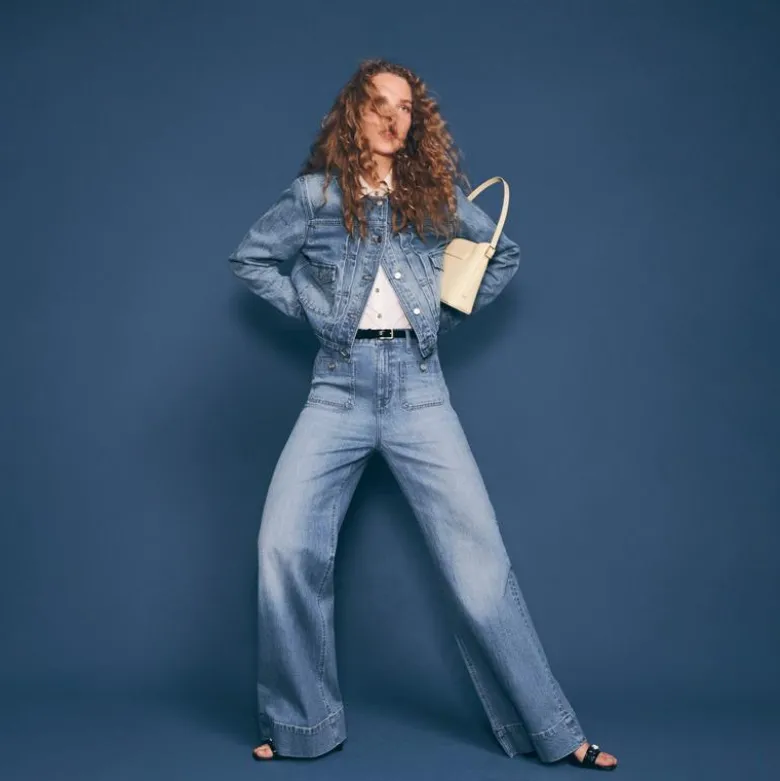 High-rise Sailor denim trouser in 1996 semi-stretch
