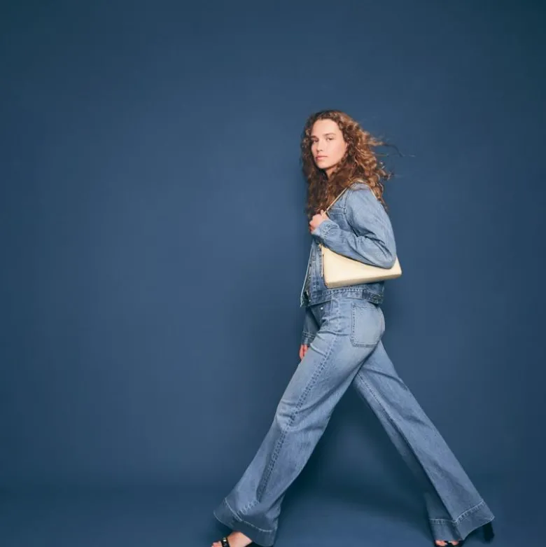 High-rise Sailor denim trouser in 1996 semi-stretch