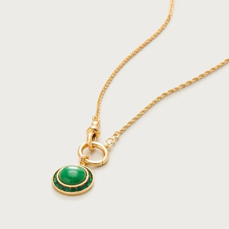 Inset crystal necklace