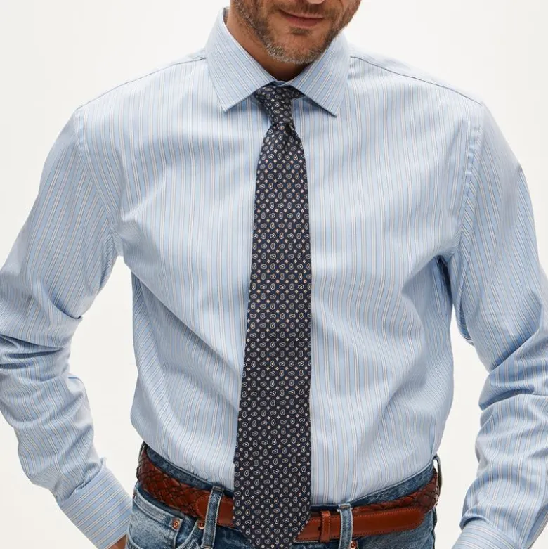 Italian silk square paisley tie