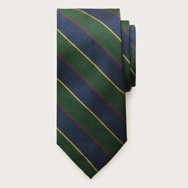 Italian silk twill striped tie