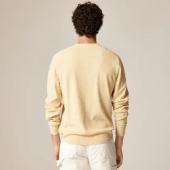 Jacquard rib-knit henley