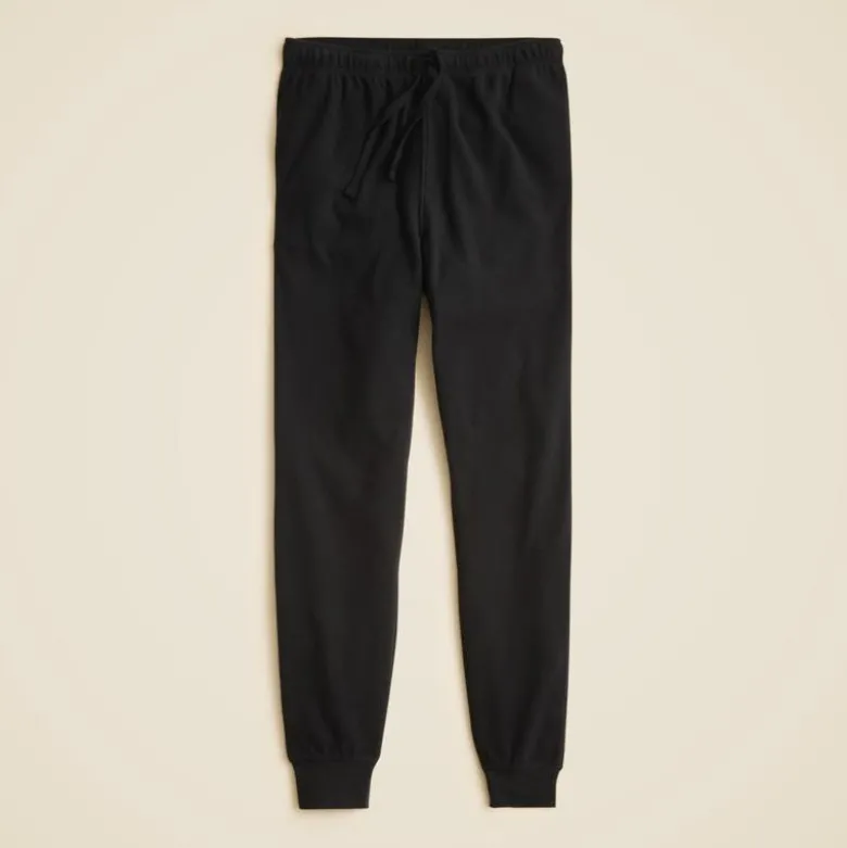 Jacquard rib-knit jogger pant