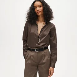 Jules classic-fit shirt in sateen