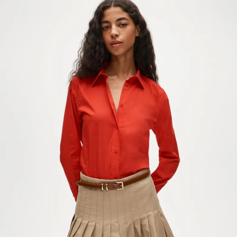 Jules classic-fit shirt in sateen