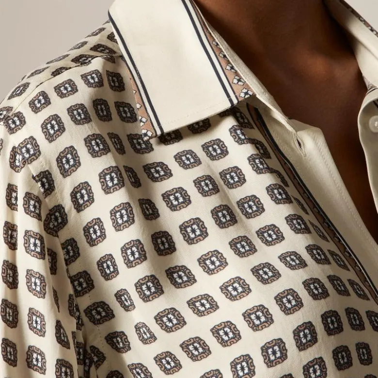 Jules classic-fit shirt in foulard print
