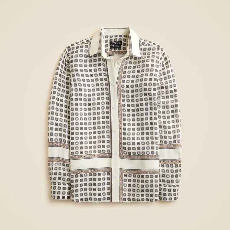 Jules classic-fit shirt in foulard print