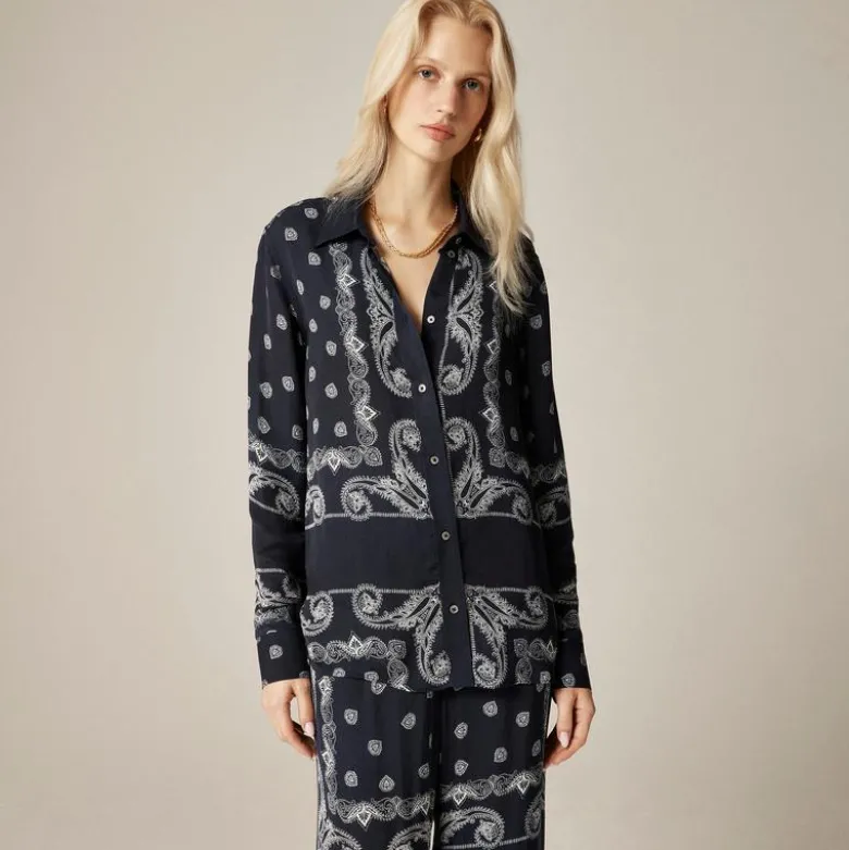 Jules classic-fit shirt in bandana print