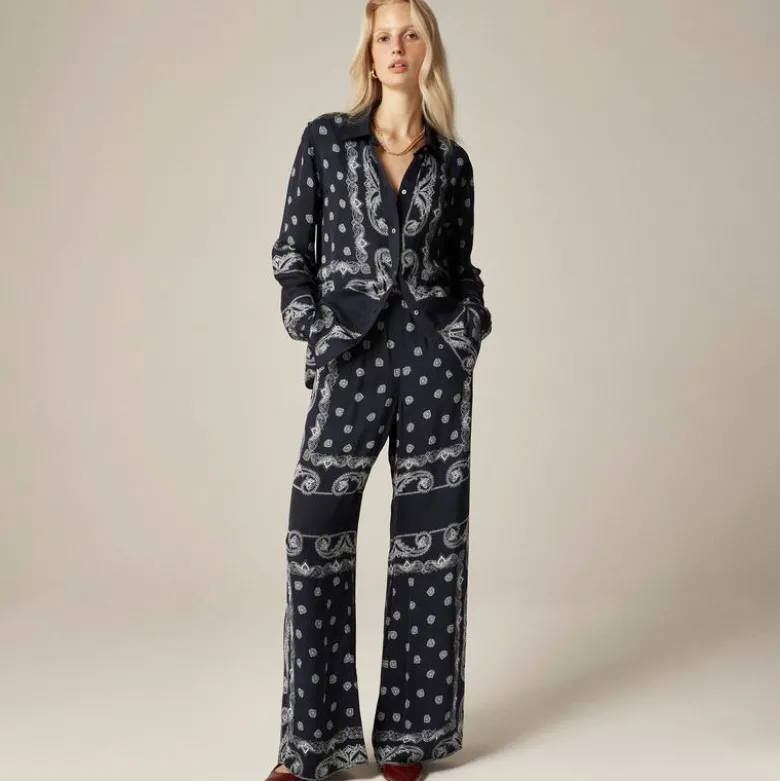 Jules classic-fit shirt in bandana print