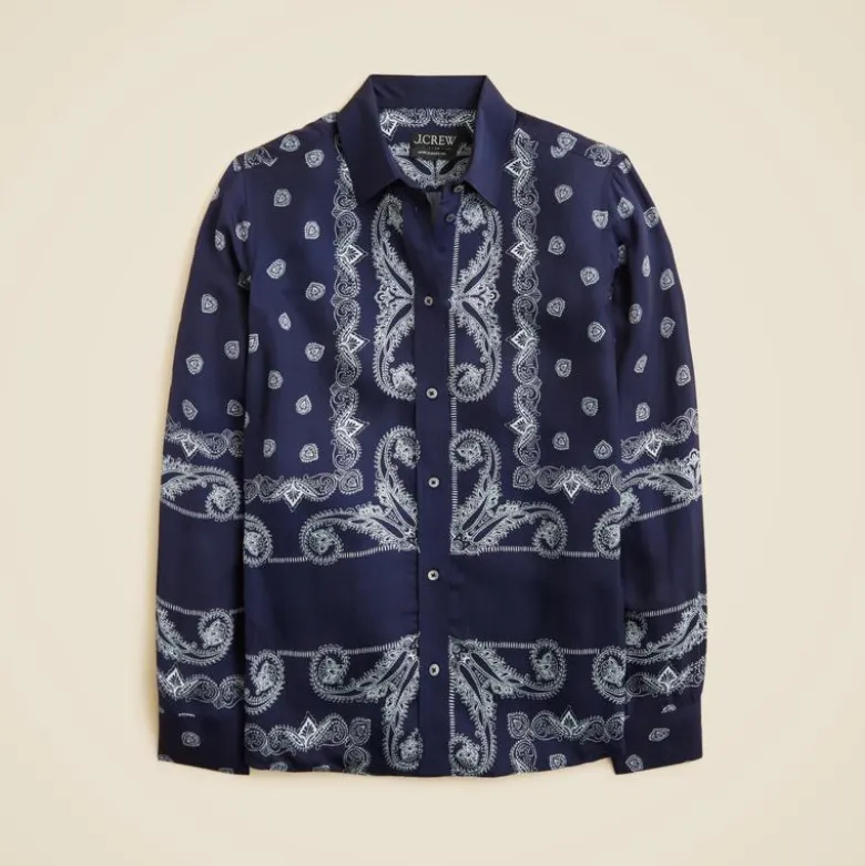 Jules classic-fit shirt in bandana print
