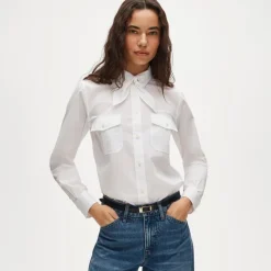 Jules classic-fit tie-neck shirt