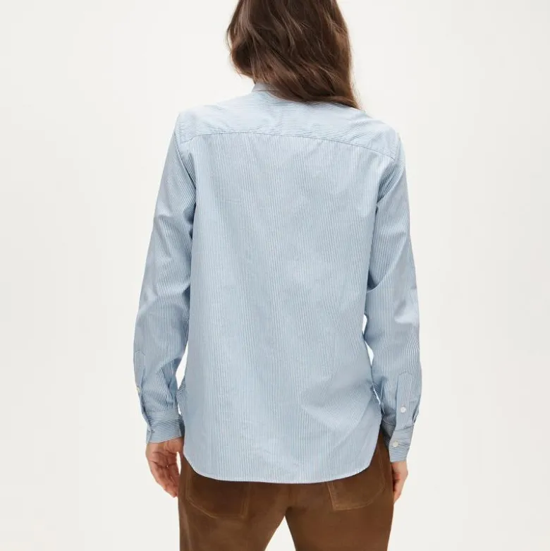 Jules classic-fit tie-neck shirt