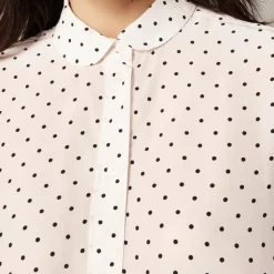 Jules club-collar shirt in dot print