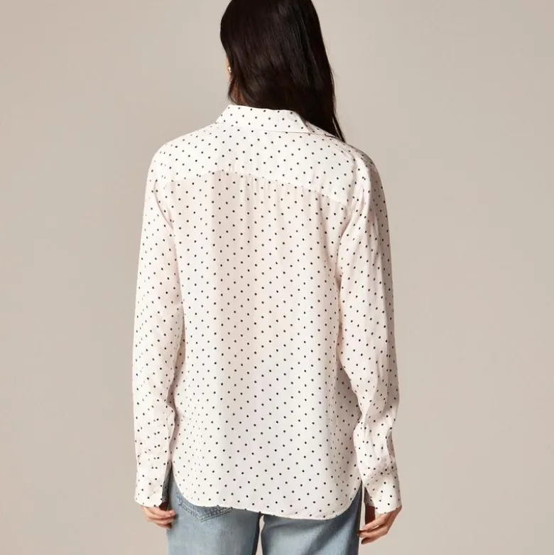 Jules club-collar shirt in dot print