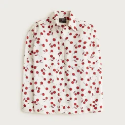 Jules drapey classic-fit shirt in cherry print