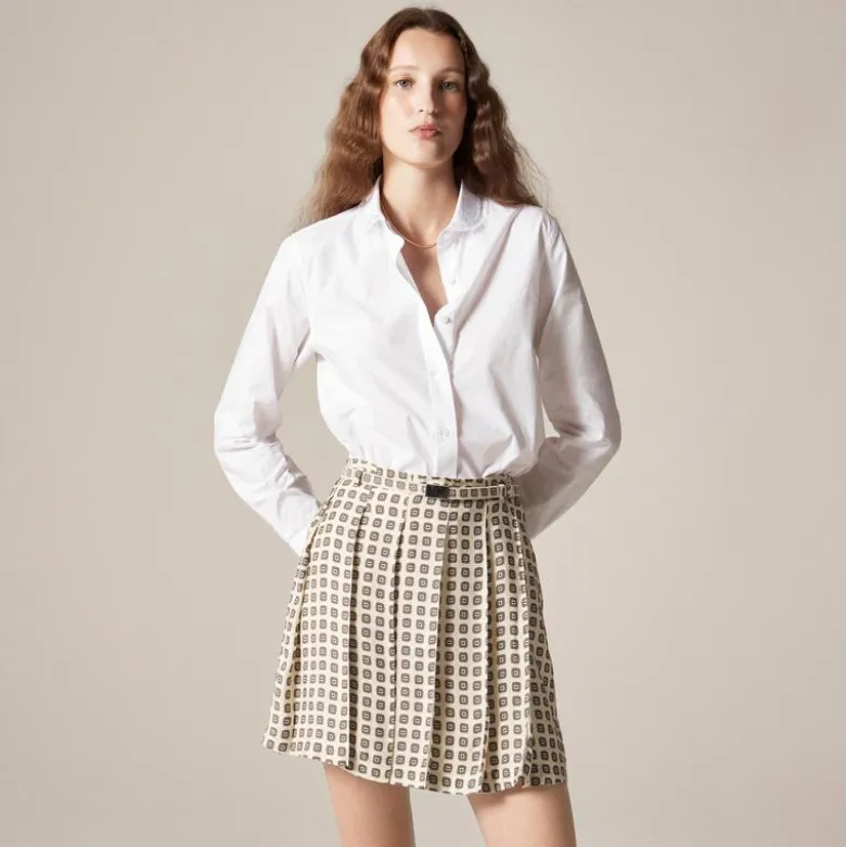 Jules lace-collar shirt in cotton poplin