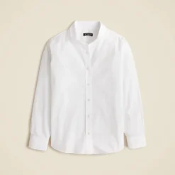 Jules lace-collar shirt in cotton poplin