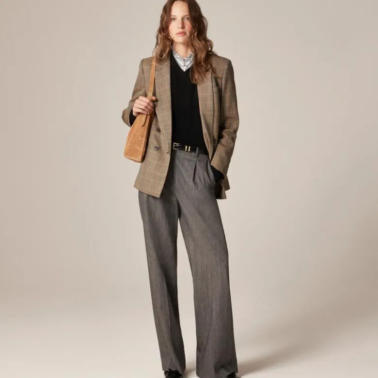 Jules ruffle-collar shirt in striped crepe de chine