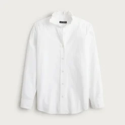 Jules ruffle-collar shirt in cotton poplin