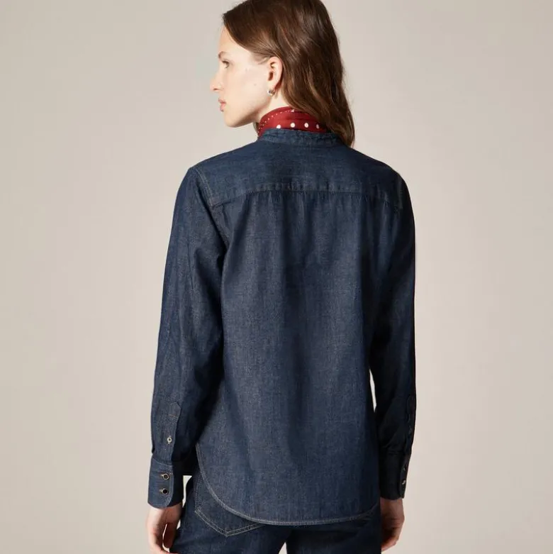Jules tuxedo shirt in denim