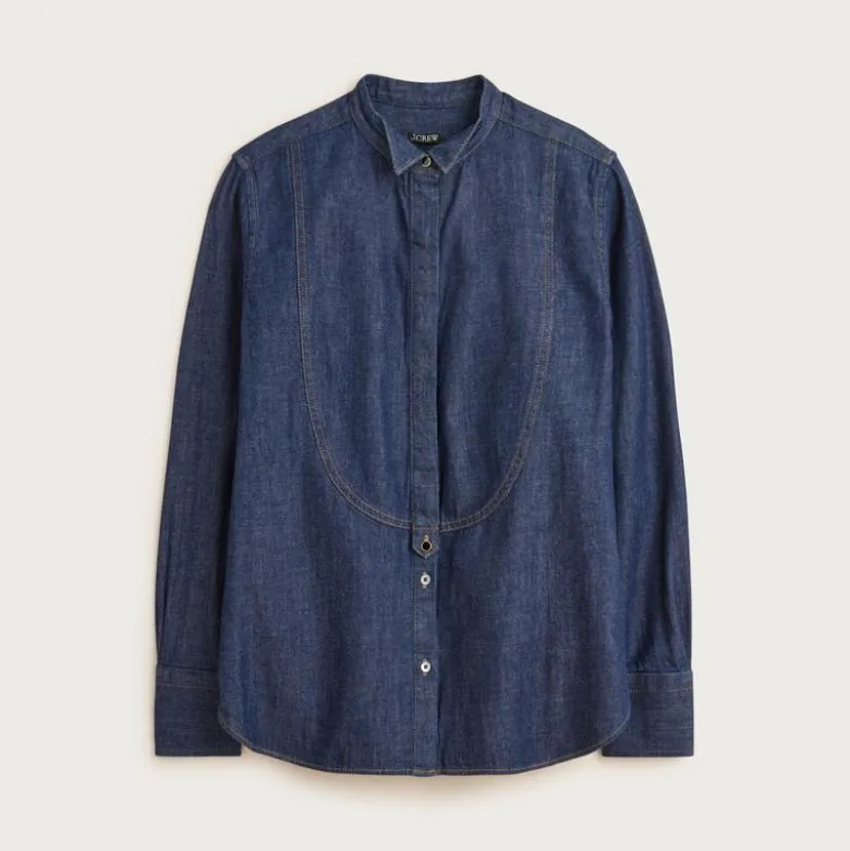 Jules tuxedo shirt in denim