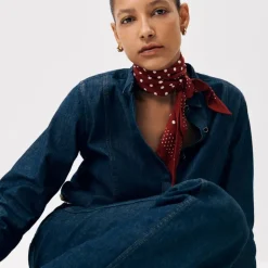 Jules tuxedo shirt in denim