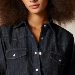Jules western shirt in denim