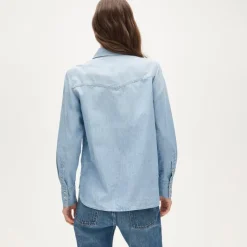 Jules western shirt in lightweight denim