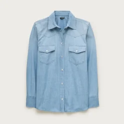 Jules western shirt in lightweight denim