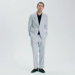 Kenmare Relaxed-fit suit pant in Italian cotton blend