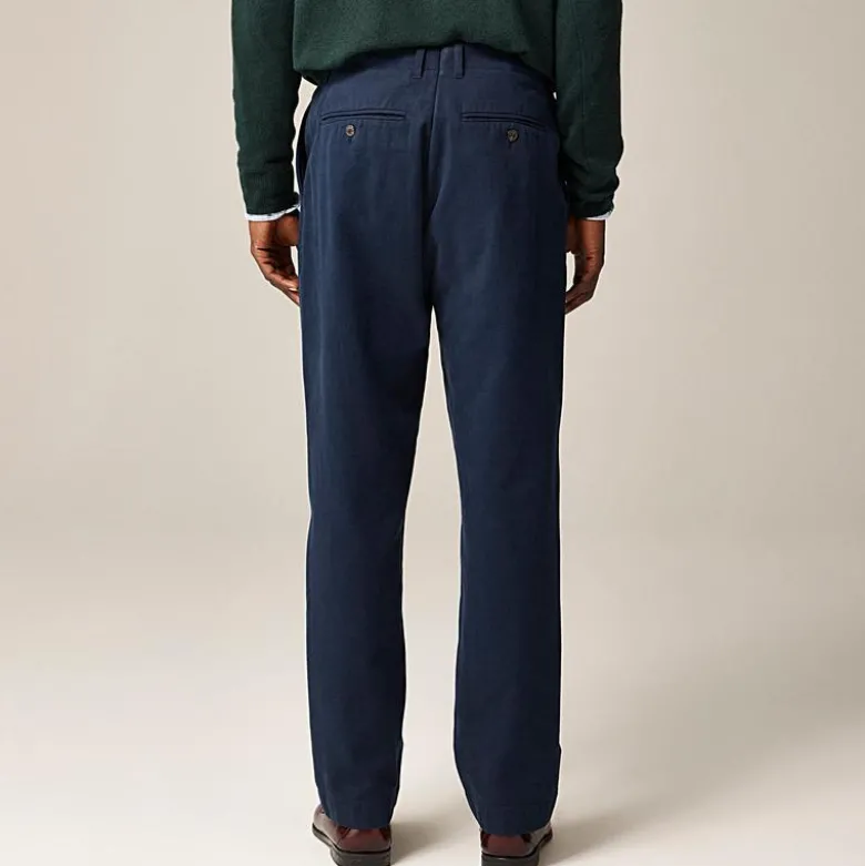 Kenmare Relaxed-fit suit pant in Italian cotton blend