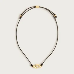 KHIRY X J.Crew two-talon necklace with pavé crystal orb